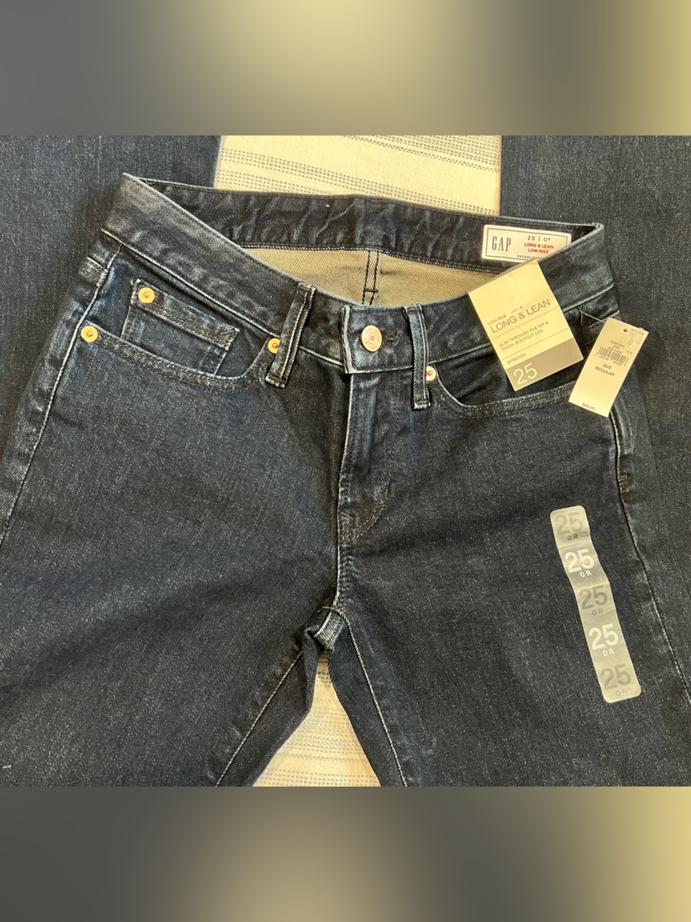 GAP Women's Dark Blue Flare Jeans - Picture 2 of 4